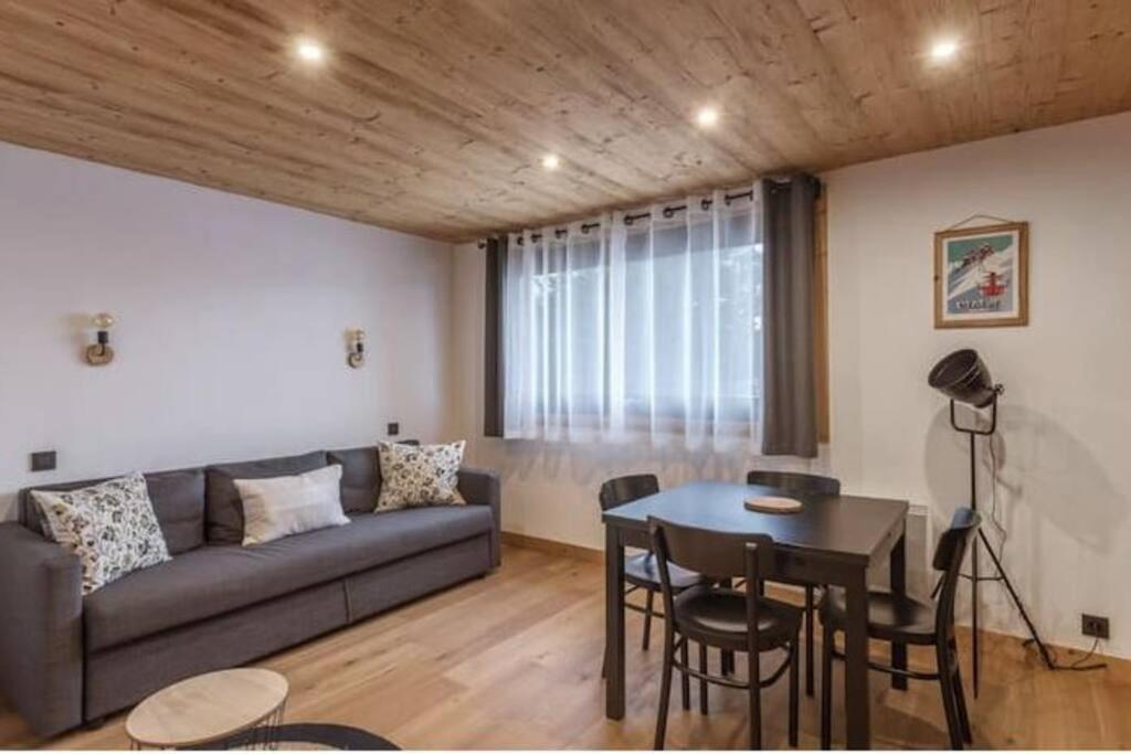 Charmant T2 Megeve, 10 Min A Pied Du Centre المظهر الخارجي الصورة