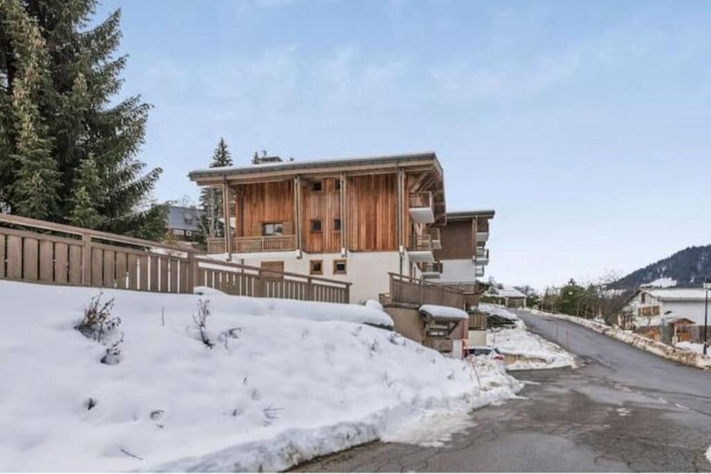 Charmant T2 Megeve, 10 Min A Pied Du Centre المظهر الخارجي الصورة